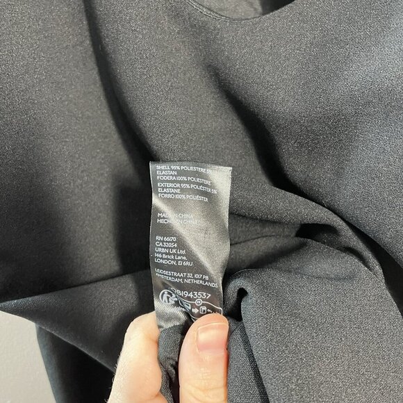 BHLDN Anthropologie NWT Black Kennedi High-Neck Stretch Crepe Midi Dress Size XS - Picture 9 of 11